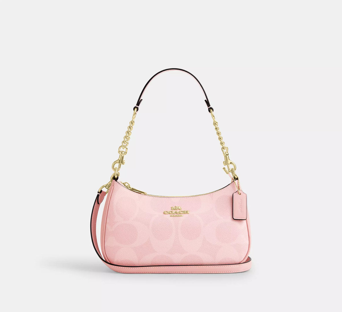 Crossbody Canvas Tote Bag Pink